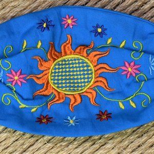 Azul Flor Solar Face Mask